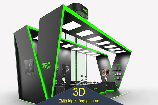 thiết lập không gian ảo 3d cho gian hàng